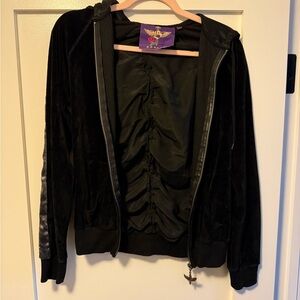 Ed Hardy Black Bomber Jacket for Women